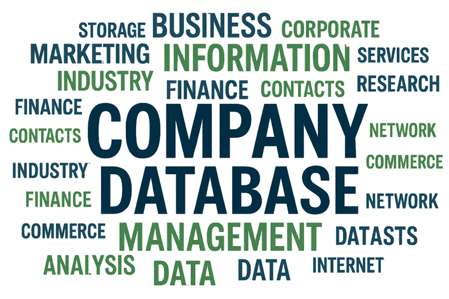 企業データベースワードクラウド